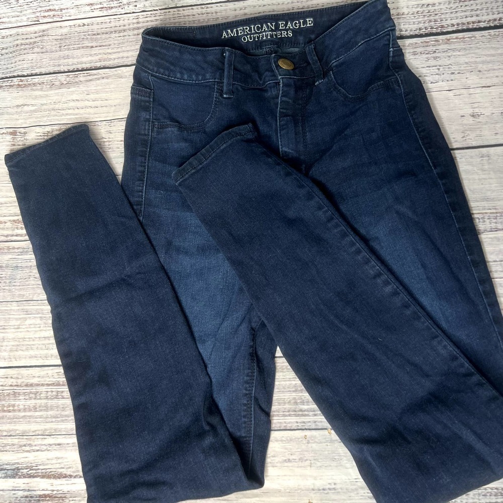 American Eagle Sky High Jeggings Super High Rise 2 - Picture 2 of 4